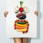 The body made with vegetables